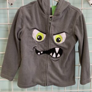 Size 3T - Grey Monster Fleece Sweatshirt