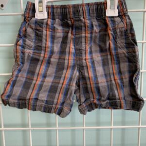Size 3T - Grey Plaid Short