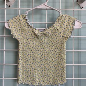 Size 6/7 - Yellow/Blue Floral Shirt