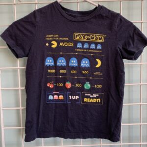 Size 6/7 - Blue Pacman Shirt