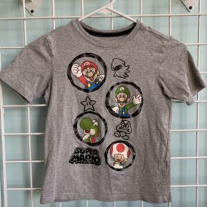 Size 6/7 - Grey Super Mario Bro Shirt