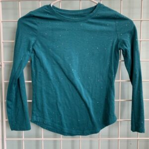 Size 7/8 - Turquoise Blue Sparkle Shirt