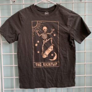 Size 8 - Grey Kickflip Skateboarding Shirt