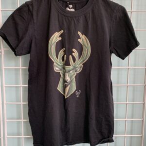 Size 12 - Black Milwaukee Bucks Shirt