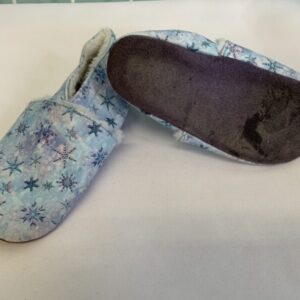 Slipper - Size 09 Toddler, Blue Snowflake