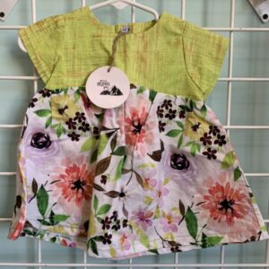 Size 06/09 Month - Green/White Floral Dress (New)