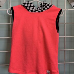Size 2T - Pink/Black/White Hooded KH Shirt