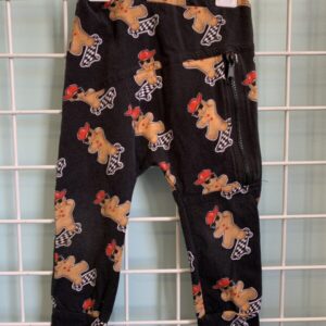Size 2T - Black Skateboarding Gingerbread Pant