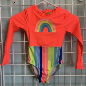 Size 4/5 - Pink Rainbow Swimsuit