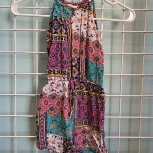 Size 6/6x - Blue/Pink Paisley Romper