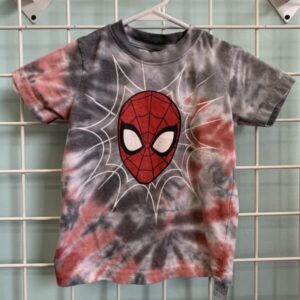 Size 4T - White/Grey Spider Man Shirt