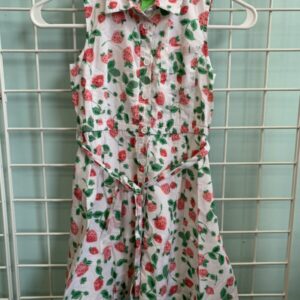 Size 7 - White Strawberry Dress