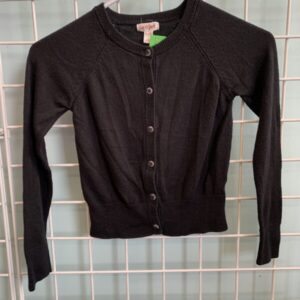Size 7/8 - Black Cardigan Sweater Shrug