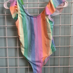 Size 8 - Pastel Stripe Swimsuit