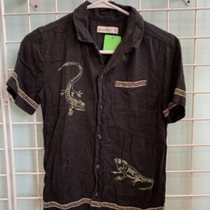 Size 09/10 - Black Lizard Shirt
