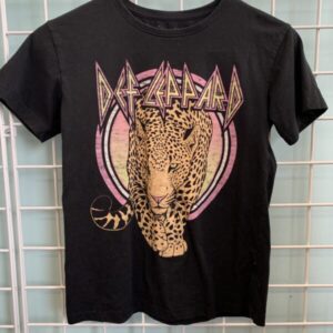 Size 10/12 - Black Def Leppard Shirt