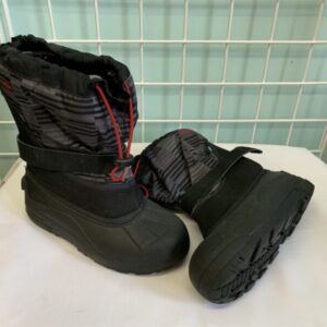 Boots - Size 04 Youth, Black/Red Columbia