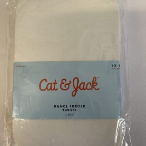 Tights: Youth, Size 12/14 Year - White (New)