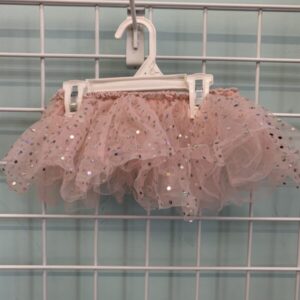 Size 4/6x - Pink/Silver Tutu Skirt