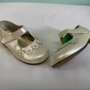 Shoes - Size 05.5 Infant, Cream Floral Mary Jane