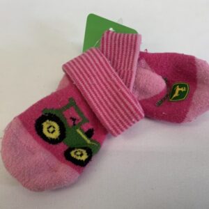 Socks - Infant - 00-03 Month, Pink John Deere
