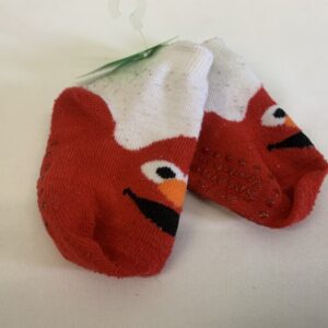 Socks - Infant - 00-03 Month, Red Elmo