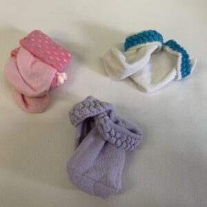 Socks - Infant - 00/03 Month, Pink/Purple/White 3 Pack