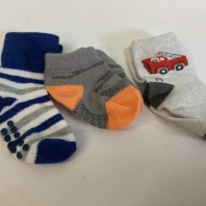 Socks - Infant - 06/12 Month, Blue/Grey/White 3 Pack