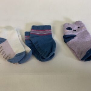 Socks - Infant - 12/24 Month, Purple/Blue 3 Pack