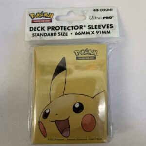 Game:  Pokemon - Deck Protector Sleeves - Yellow Pikachu (New)