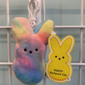Toy:  Peeps - Rainbow Rabbit Clip (New)