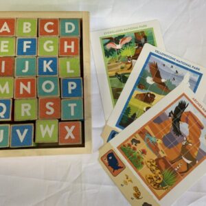 Puzzle: 24 Piece Melissa & Doug - National Park Alphabet & Animals Wooden Cube