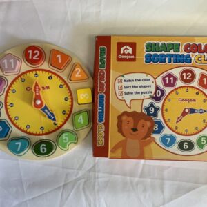 Puzzle: 12 Piece Shape Color Sorting Clock