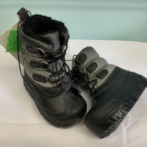Boots - Size 07/08 Toddler, Black/Grey Members Mark (New)