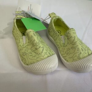 Shoes - Size 05 Infant, Green Dinosaur Slip On (New)
