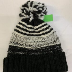 Winter Hat - Youth OSFM, Black/White