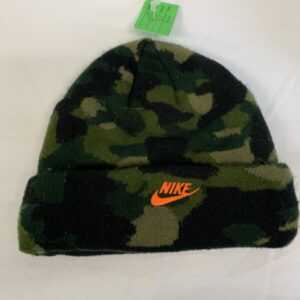 Winter Hat - Youth OSFM, Green/Orange Nike