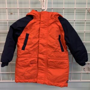 Size 2T - Orange/Blue Lands End Jacket