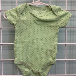 Size 03/06 Month - Green Dot Onesie
