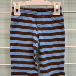 Size 06 Month - Blue/Brown Stripe Pant