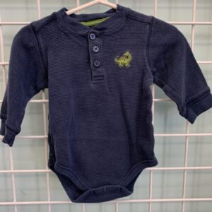 Size 12 Month - Blue Dinosaur Onesie