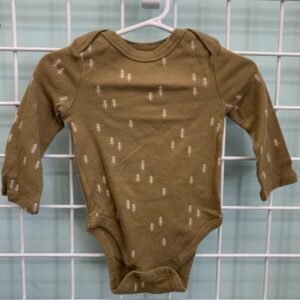 Size 12 Month - Green Tree Organic Onesie