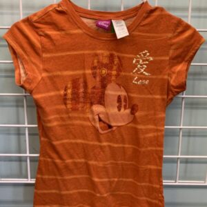 Size 6 - Orange Worldwide Mickey Shirt