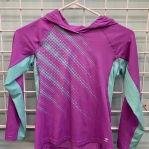 Size 7/8 - Purple/Green Athletic Sweatshirt