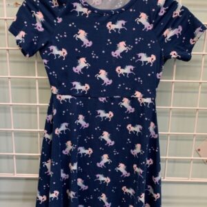 Size 8 - Blue Unicorn Dress