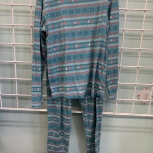 Size 8/10 - Blue Snowflake Long Underwear Set