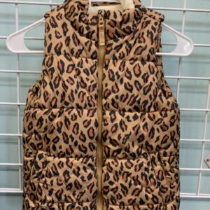 Size 8 - Brown Cheetah Puffy Vest
