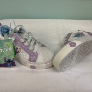 Shoes - Size 11 Toddler, White/Purple Stitch (New)