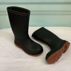 Boots - Size 09/10 Toddler, Black/Brown Rain Boot