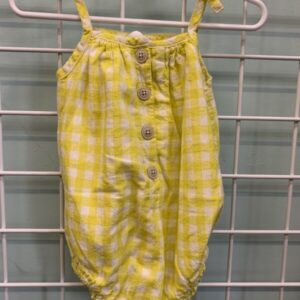 Size 12/18 Month - Yellow/White Gap Romper